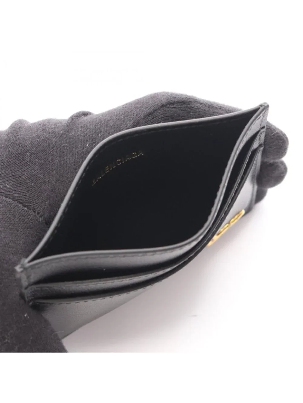 Balenciaga Card Case Monaco Leather